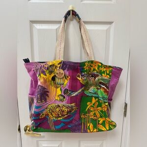 Guy Harvey Colorful Sea Turtle Tote